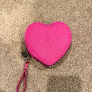 Pandora Vibrant Pink Heart Wristlet